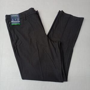 Chaps Golf Slim Fit Pants Mens 38x32 Black Stretch Waistband